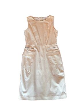 Calvin Klein dress sleeveless sheath 6 white